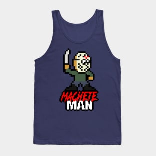 Slasher Man Retro 8-Bit Horror Gaming: Machete Man! Tank Top